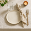 Handmade Stoneware Side Plate with White Glaze and Textured Finish 1