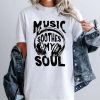 Music Soothes My Soul Vintage Headphone Music Lover Musician T Shirt mpscv9