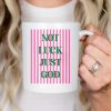 Not Luck Just God Christian Faith Inspirational Quote Mug p04bft