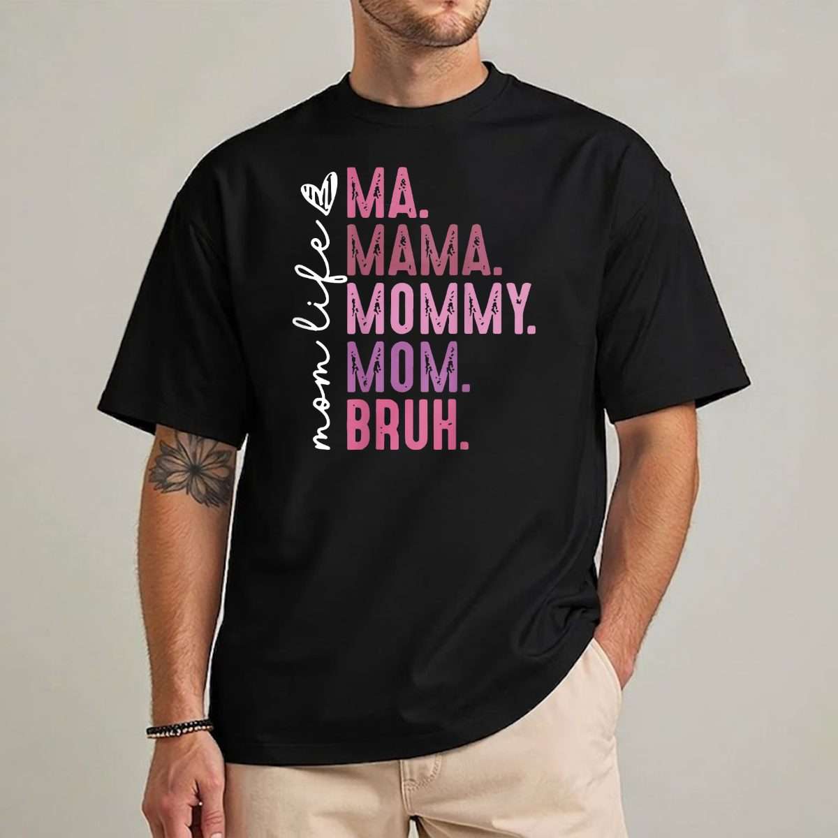 Retro Mama Mommy Mom Bruh Funny Mother's Day Shirt
