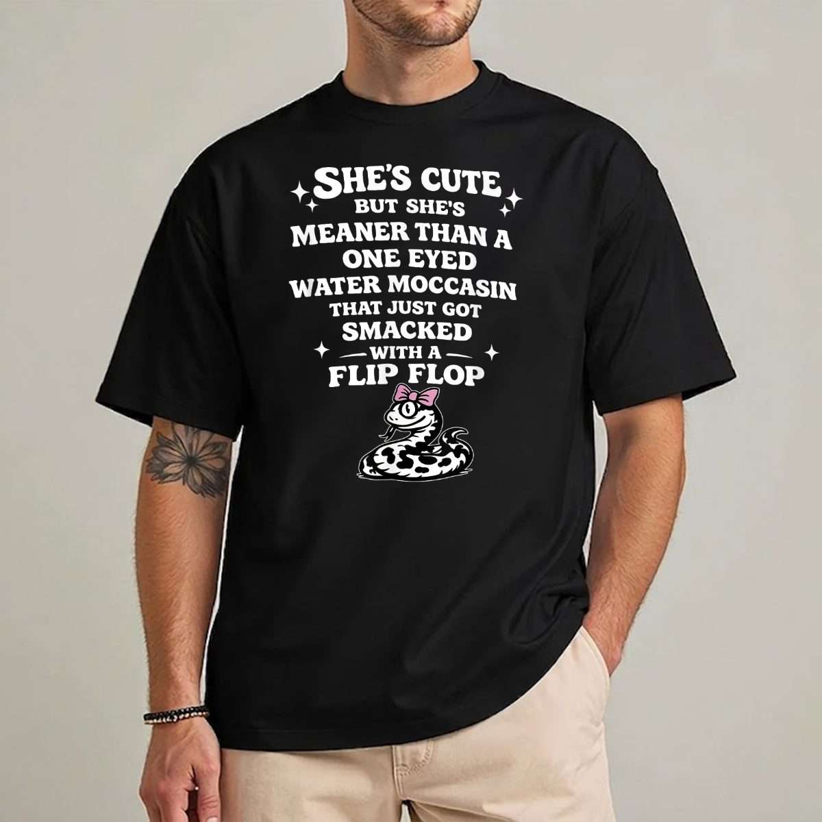 She's Cute But She's Meaner Than A One Eyed Water T-Shirt