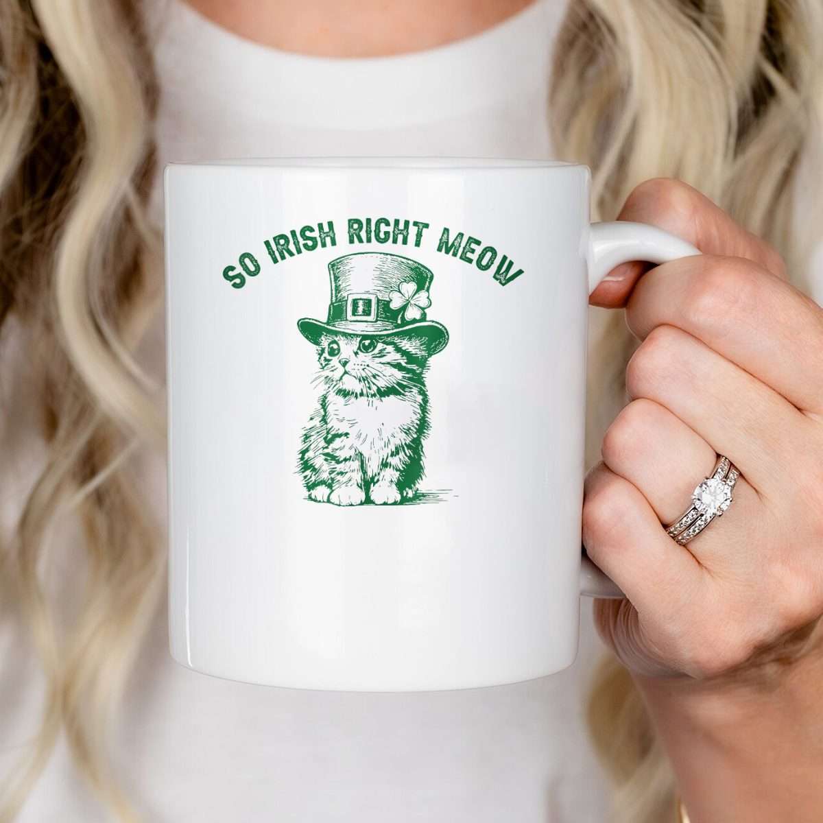 So Irish Right Meow St Patrick s Day Cat Lovers Mug gozkr0