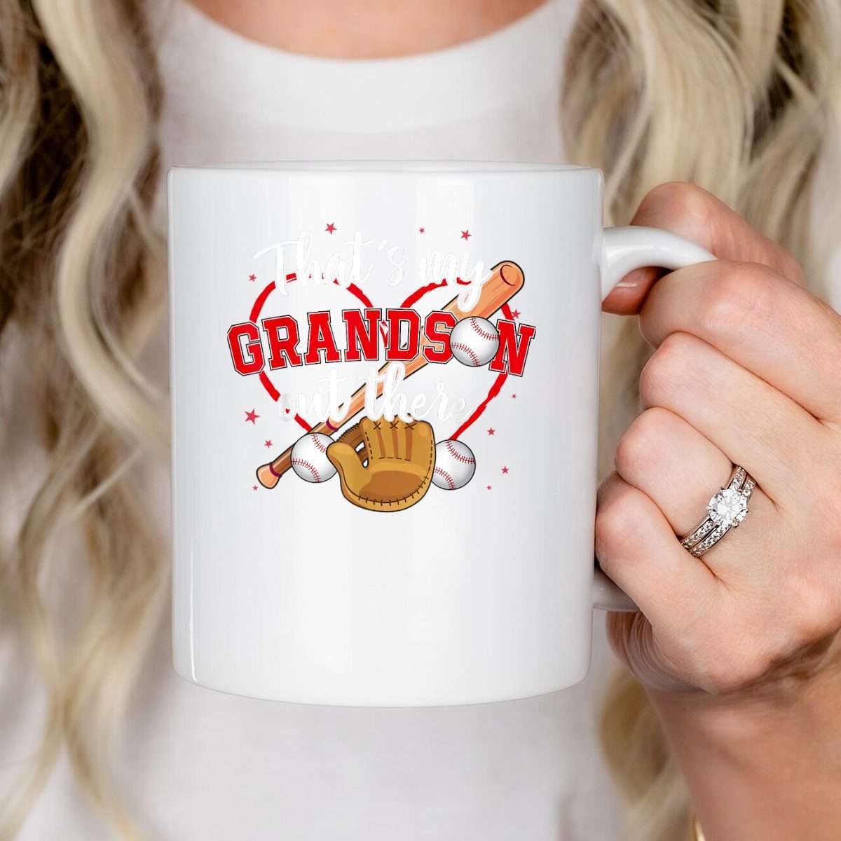 That's My Grandson Out There Baseball Grandma Mother's Day Mug