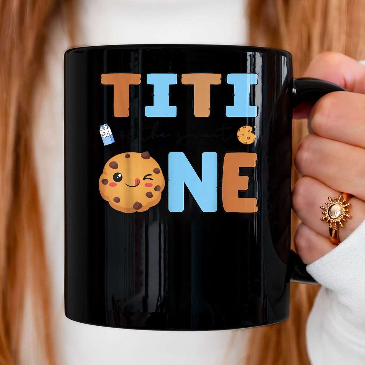 Titi of The Sweet One Cookies & Milk 1st Birthday Boy Mug