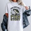 Youth Even Jesus Had Fish Story Camo Bass Fishing Christian T Shirt dyqrfy